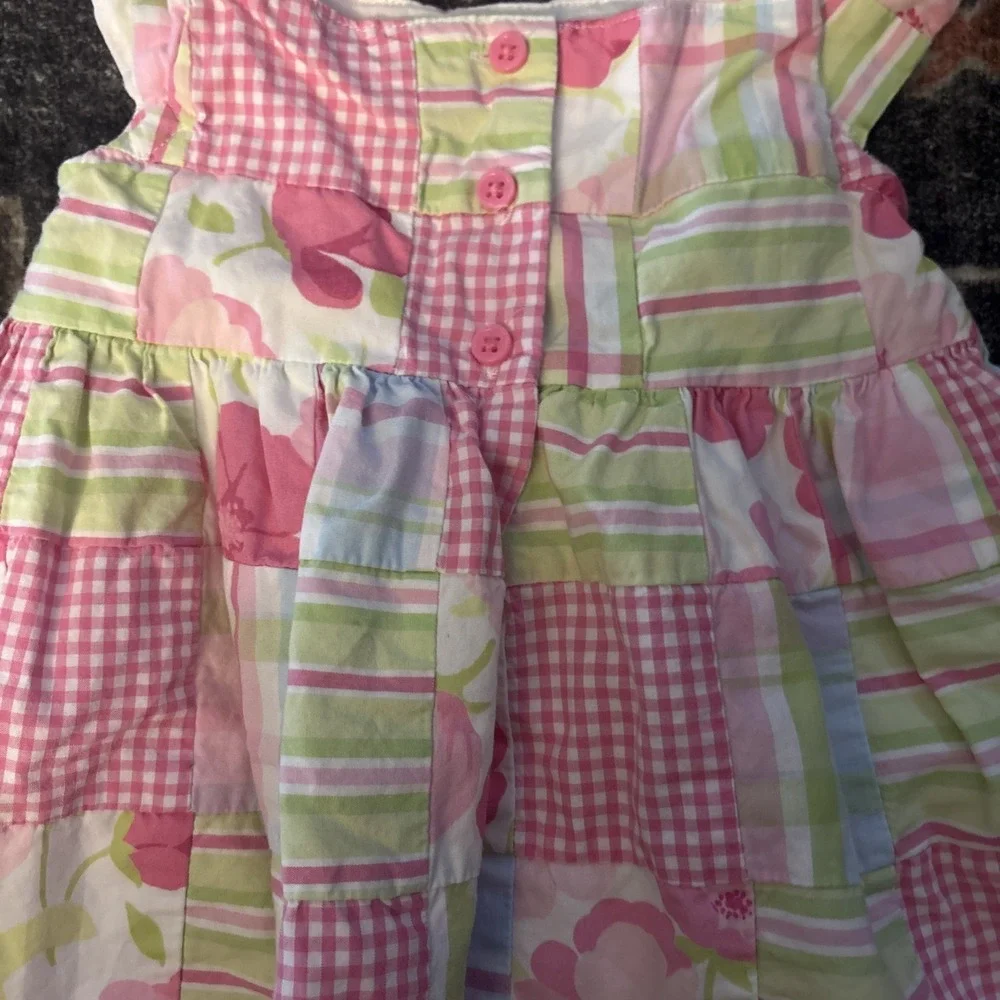 Gymboree Patchwork Floral Dress Baby Girls Size12-18 months